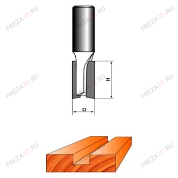 Фреза пазовая D=14x60x105 S=12