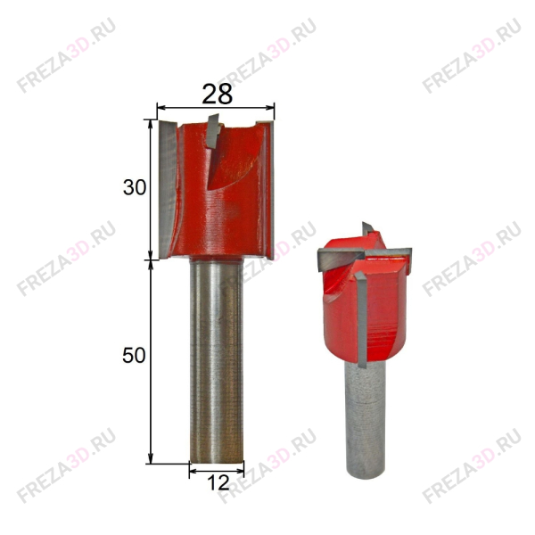Фреза пальчиковая с торцовыми ножами L30 D32x30x12