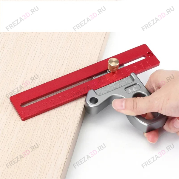 Линейка измерительная с передвижным упором 400 мм. ХТ-400