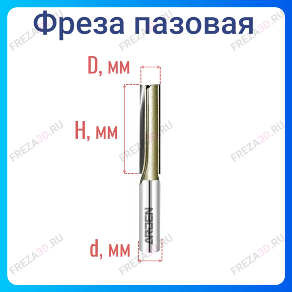 Фреза пазовая D=16x90x130 S=12